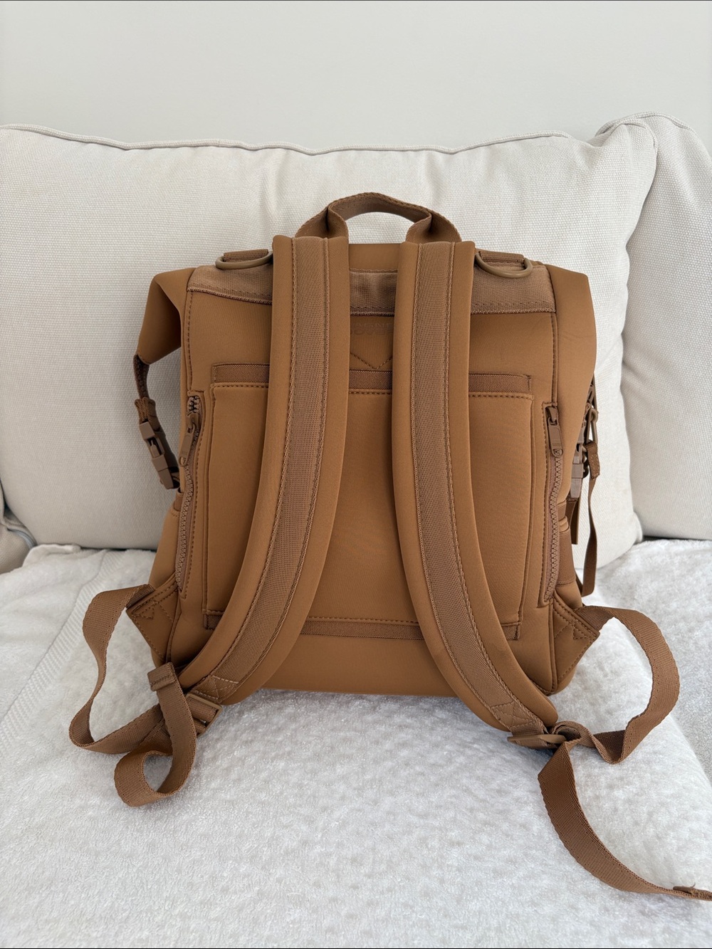 Dagne Dover Brown Tan Backpack Diaper Bag - Picture 3 of 16